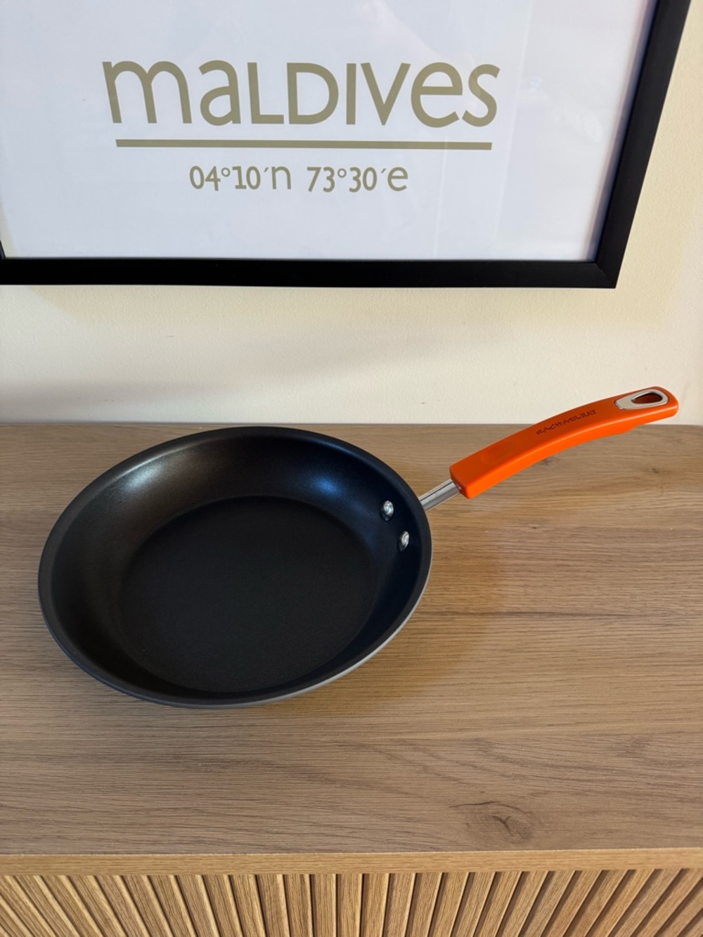 NEW Rachael Ray Hard-Anodized Orange Nonstick 10” Skillet - Picture 2 of 4